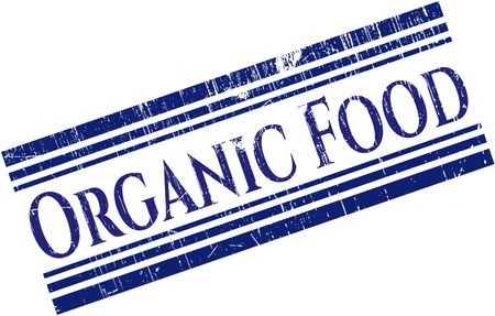 Organic Food rubber grunge seal