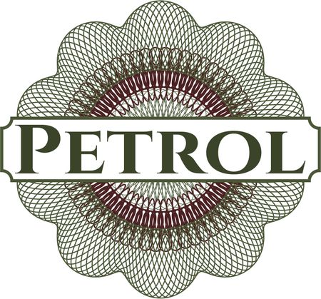Petrol abstract linear rosette