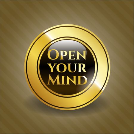 Open your Mind gold shiny badge