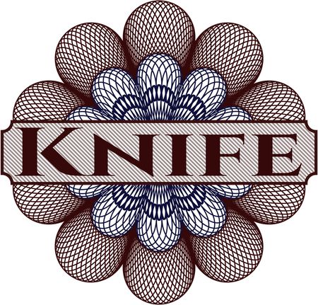 Knife abstract rosette