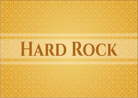 Hard Rock poster or card