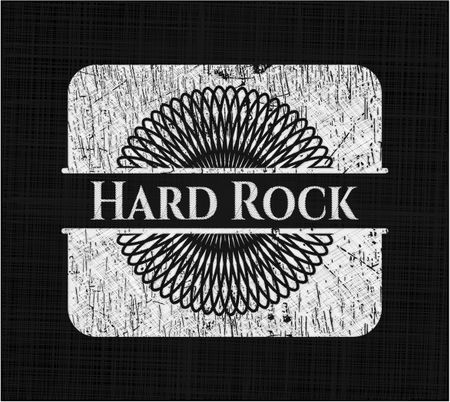 Hard Rock on blackboard