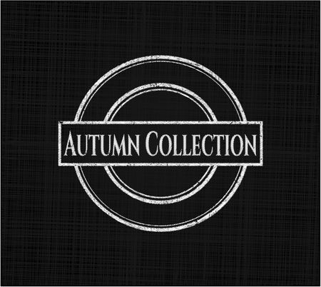 Autumn Collection written with chalkboard texture