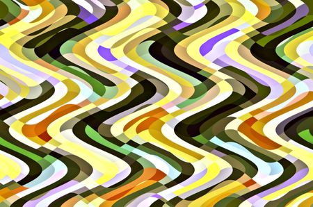 Multicolored abstract of many overlapping horizontal and vertical sine waves for decoration and backgrounds with motifs of complexity, interconnection, variety