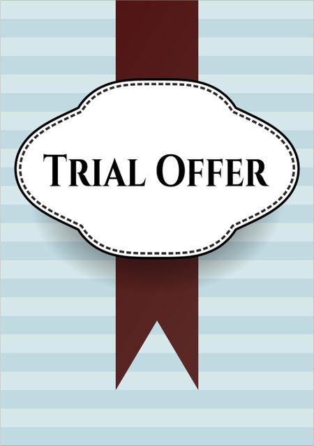Trial Offer colorful card