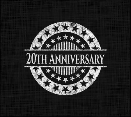 20th Anniversary chalk emblem