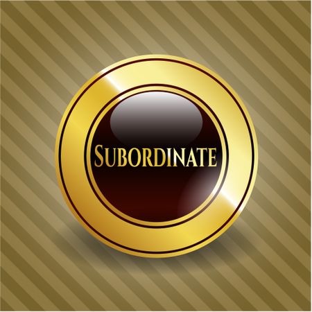 Subordinate golden emblem