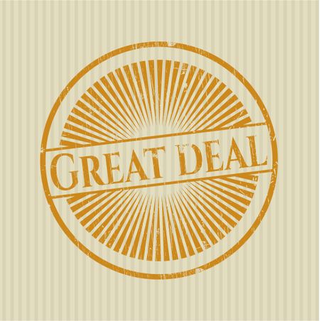 Great Deal rubber grunge texture stamp