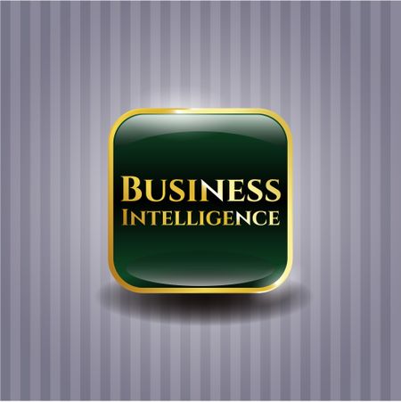 Business Intelligence golden emblem