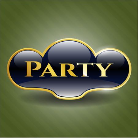 Party gold emblem