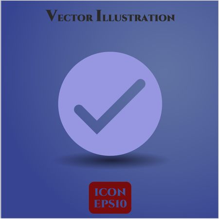 Tick vector icon