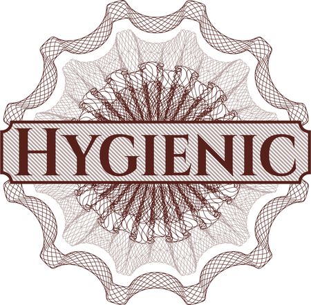Hygienic abstract linear rosette