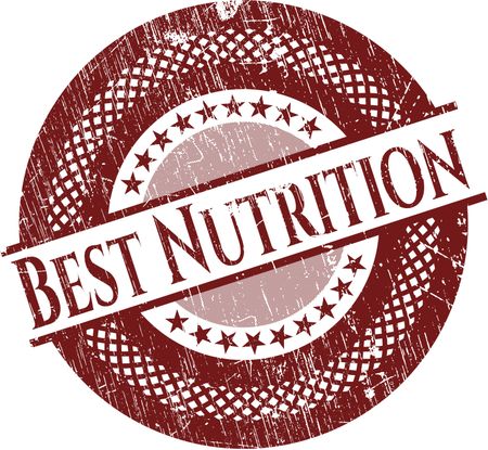 Best Nutrition rubber stamp with grunge texture