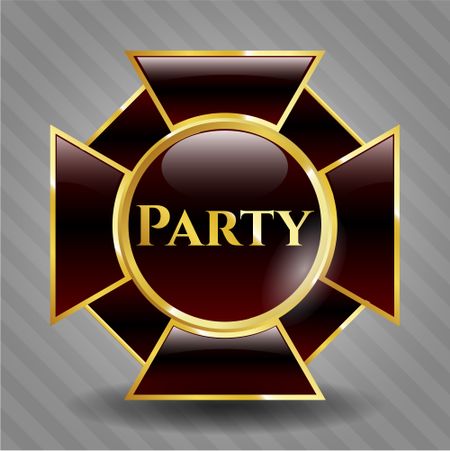 Party gold badge