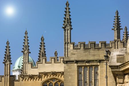 Large towers with spires on a summers day in Oxford