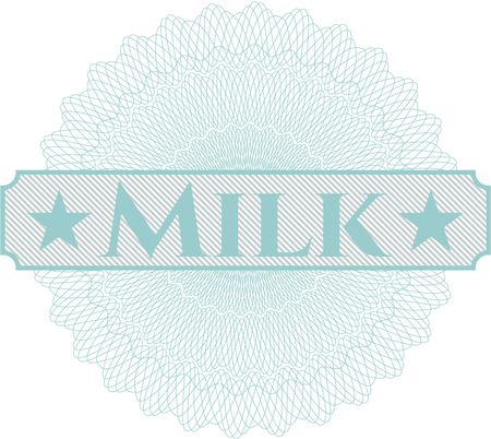 Milk abstract rosette