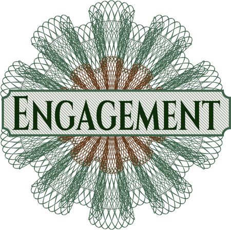 Engagement abstract linear rosette
