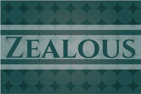 Zealous retro style card or poster