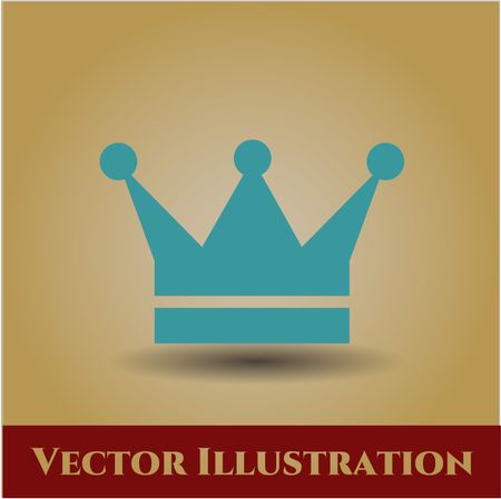 Crown vector symbol