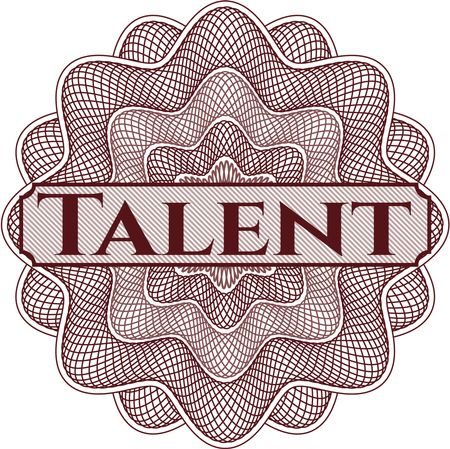 Talent abstract rosette