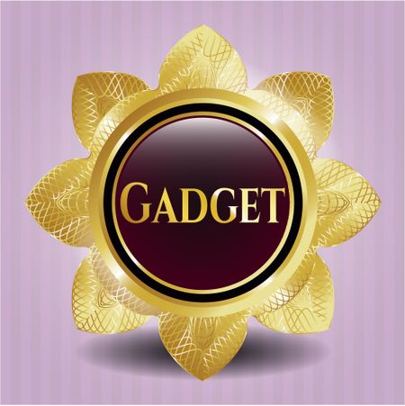 Gadget gold emblem or badge