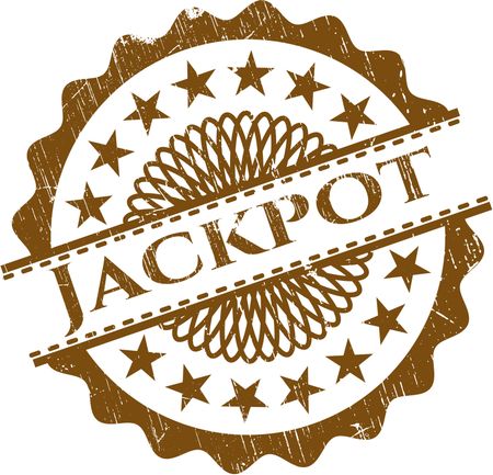 Jackpot rubber stamp
