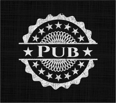 Pub chalkboard emblem