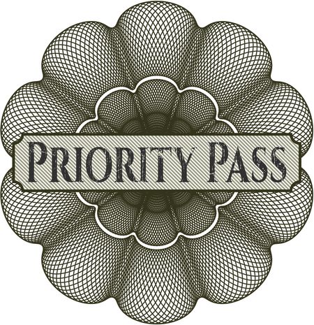 Priority Pass abstract rosette