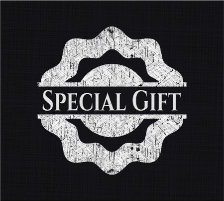 Special Gift written with chalkboard texture