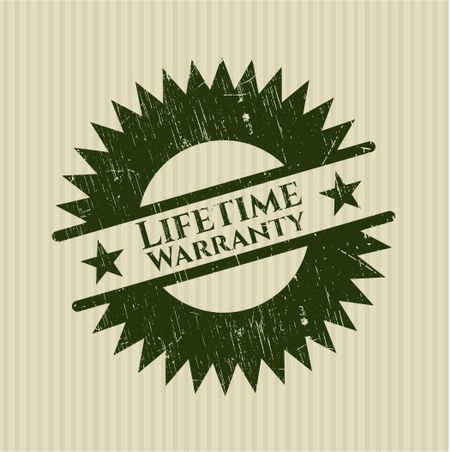 Life Time Warranty rubber grunge seal