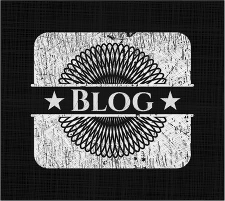 Blog chalkboard emblem