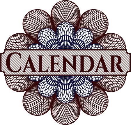Calendar money style rosette