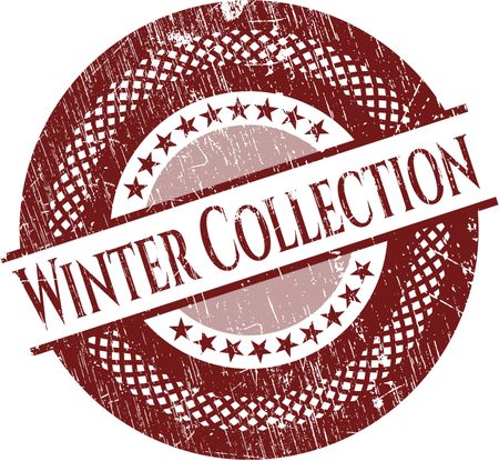 Winter Collection rubber stamp