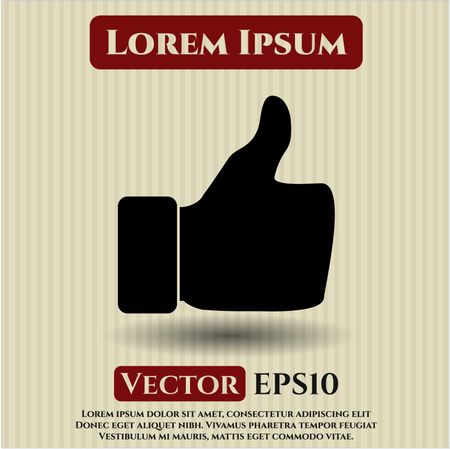 thumbs up vector icon
