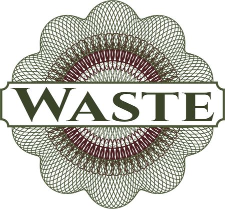 Waste linear rosette