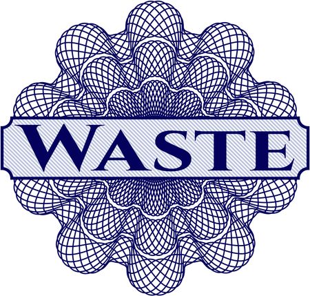 Waste linear rosette
