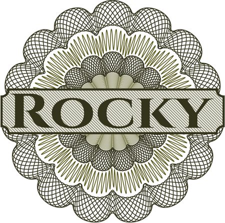 Rocky abstract linear rosette