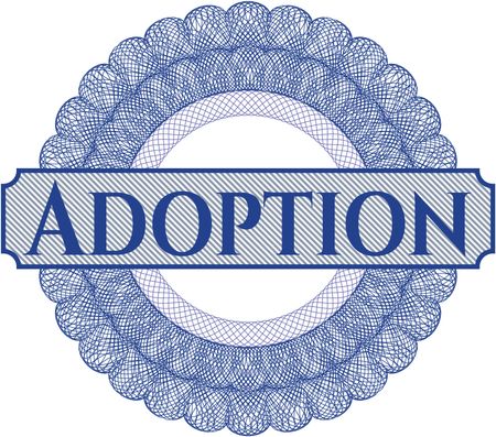 Adoption money style rosette