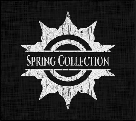 Spring Collection written with chalkboard texture