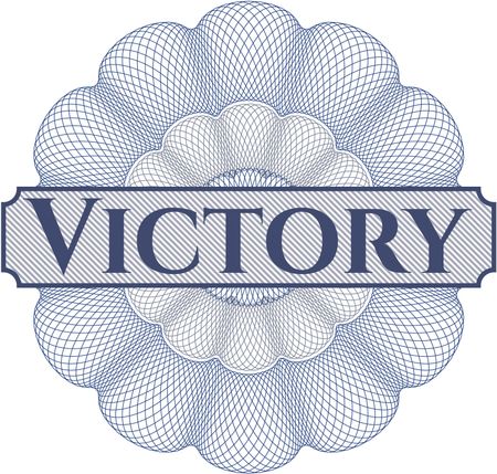 Victory abstract linear rosette