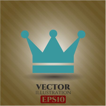 Crown vector icon or symbol