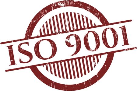 ISO 9001 grunge stamp
