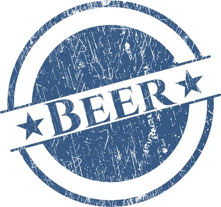 Beer rubber grunge texture stamp