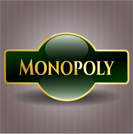 Monopoly gold badge or emblem