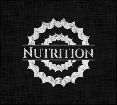 Nutrition on chalkboard