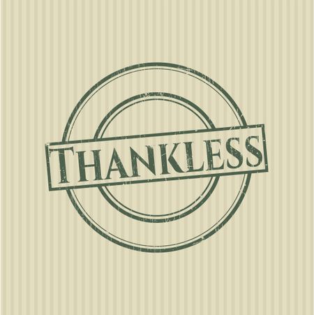 Thankless rubber stamp