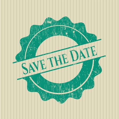 Save the Date rubber texture