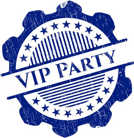 VIP Party grunge stamp