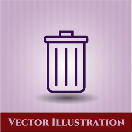Trash can vector symbol