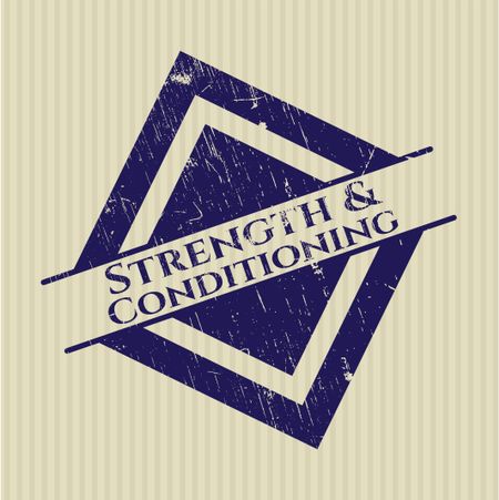 Strength and Conditioning rubber stamp